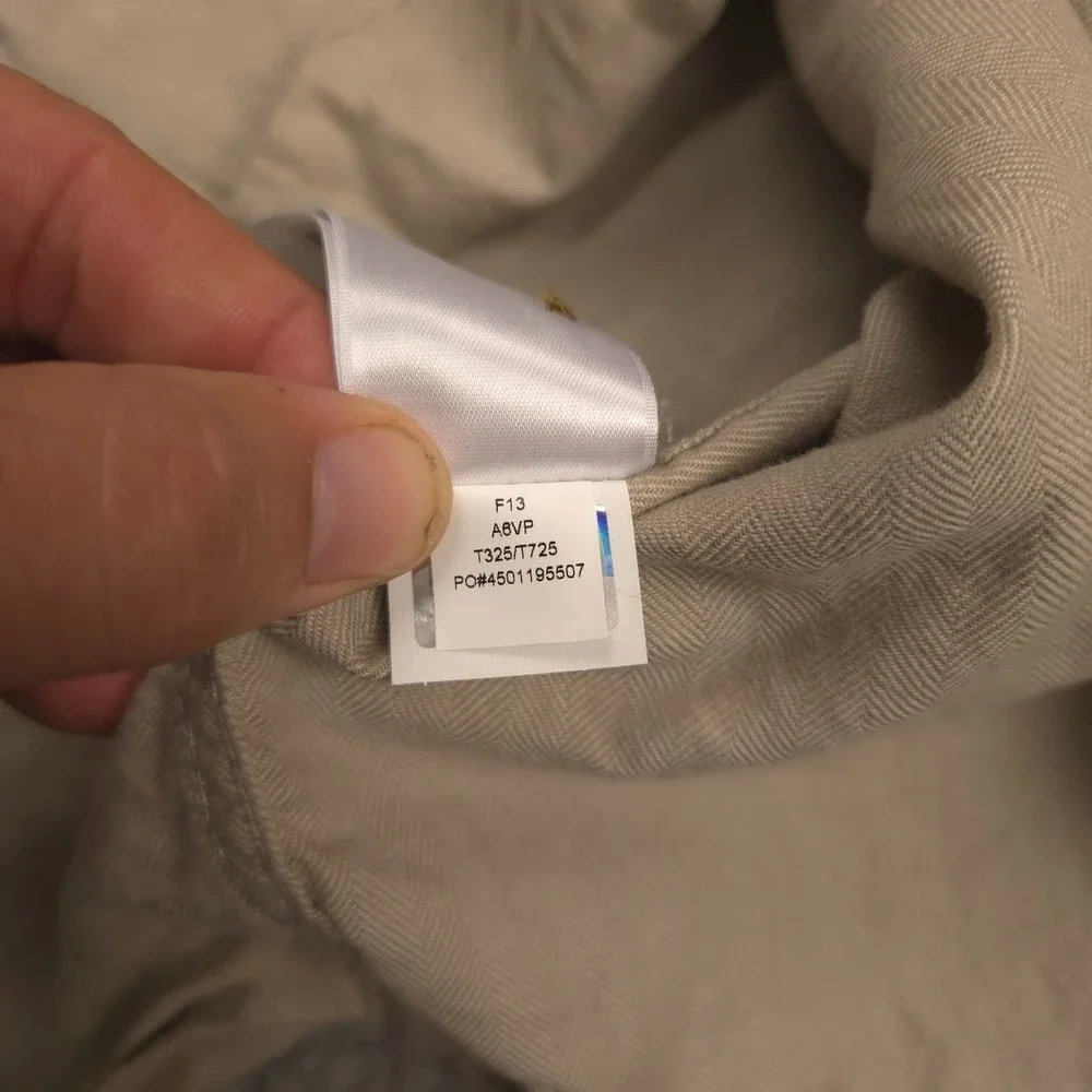 The North Face Button Down Shirt Mens XXL Tan Long Sleeve Cotton Hiking Outdoors